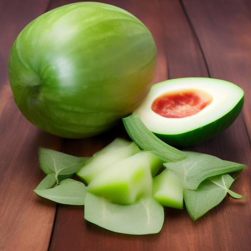 Ensalada de melón y pepino con vinagreta de menta