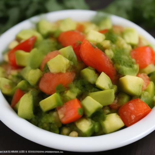 Ensalada de garbanzos y aguacate