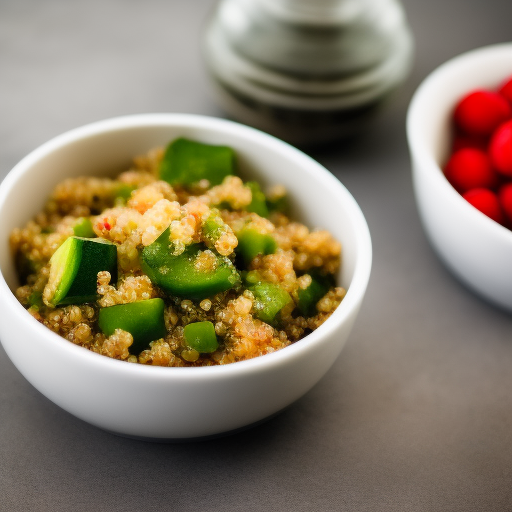 Ensalada de quinoa, aguacate y salmón