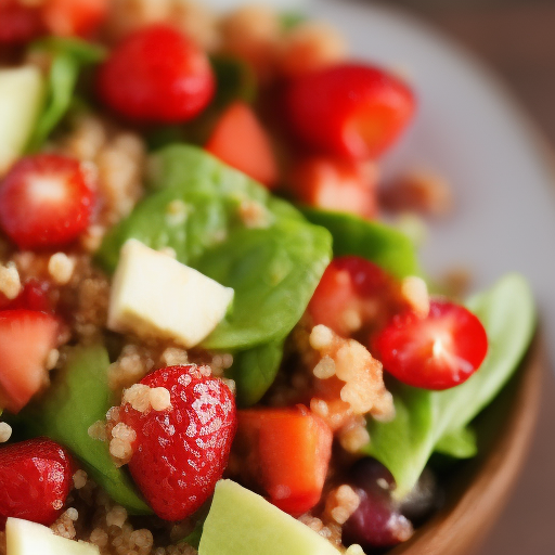 Ensalada de quinoa y frutas frescas