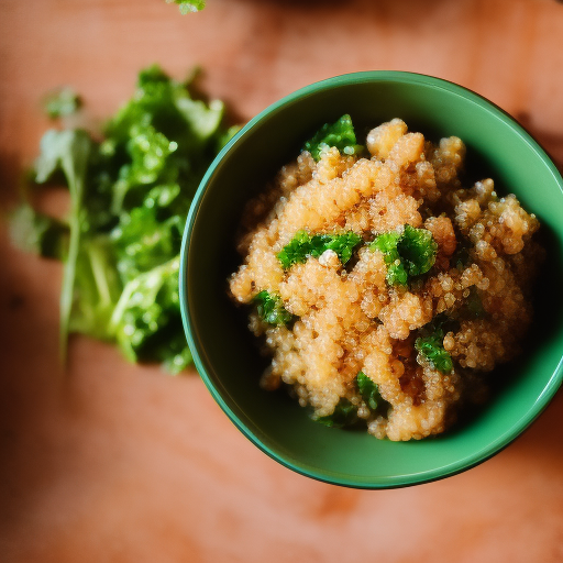 Ensalada de quinoa, kale y granada