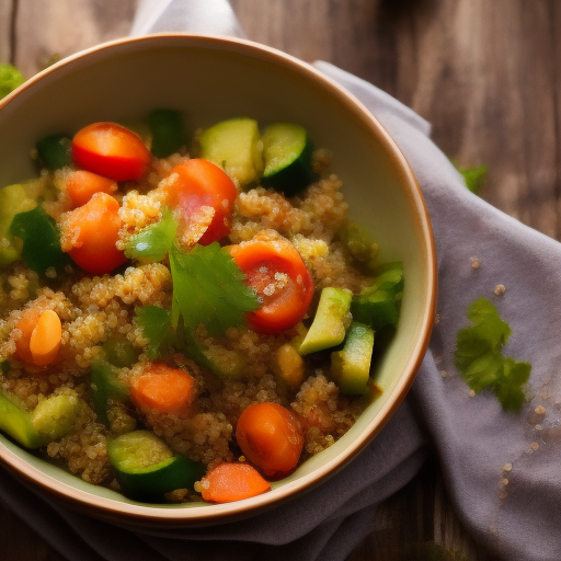 Ensalada de quinoa y salmón ahumado