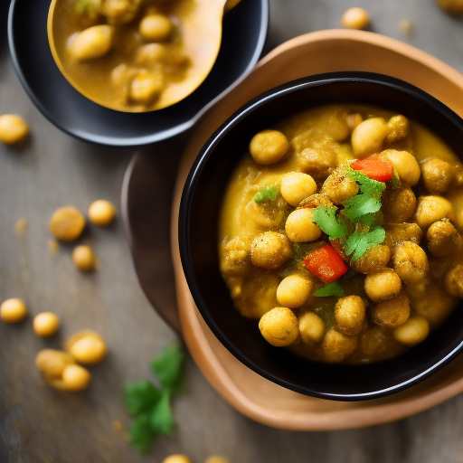 Curry de garbanzos y espinacas