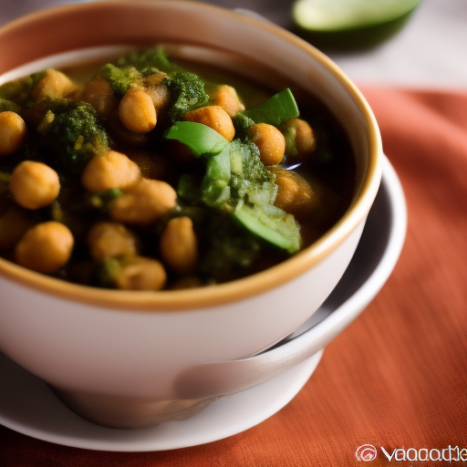 Curry vegano de garbanzos y espinacas