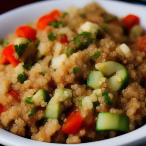 Ensalada de quinoa con vegetales asados