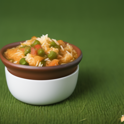 Fideos de arroz con verduras y salsa de maní