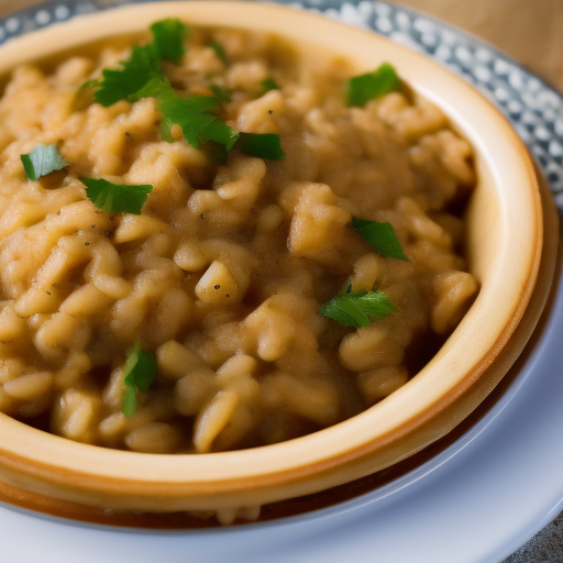 Risotto de champiñones y espinacas