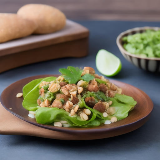 Ensalada de lentejas con aguacate y nueces