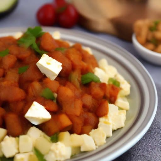 Ensalada de lentejas y queso feta