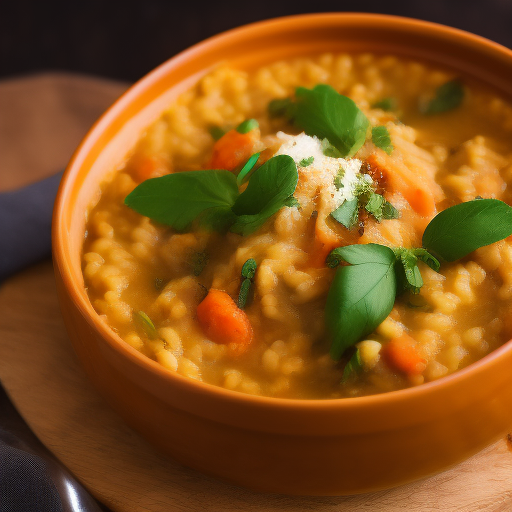 Risotto de calabaza y espinacas