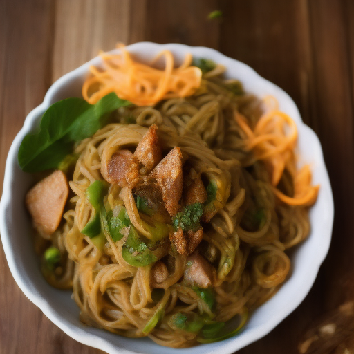 Ensalada de fideos soba y verduras a la parrilla