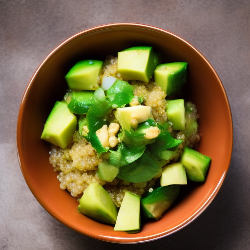 Ensalada de Quinoa y Aguacate con Vinagreta de Limón