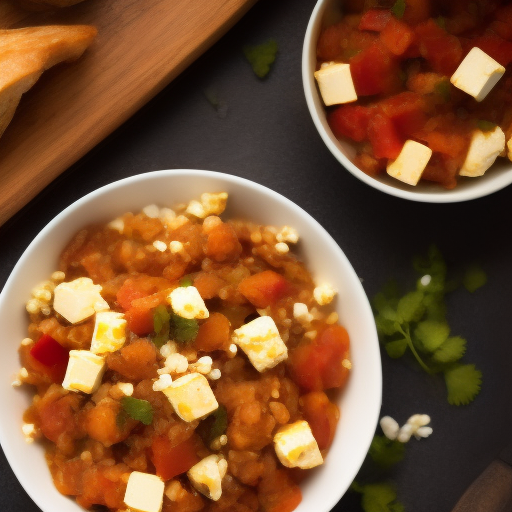 Ensalada de lentejas y queso feta