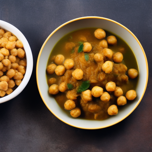 Curry de garbanzos y espinacas