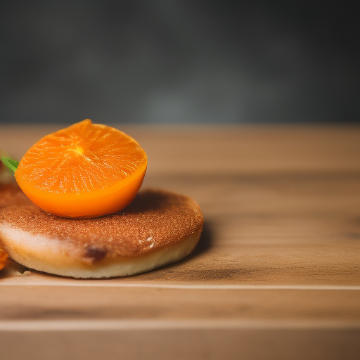 Salmón con costra de almendras y salsa de naranja