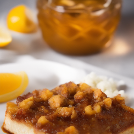 Salmón al horno con salsa de miel y mostaza