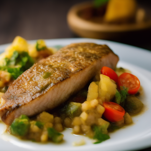 Filete de trucha con salsa de cítricos