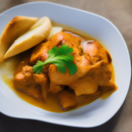 Pollo al curry con leche de coco