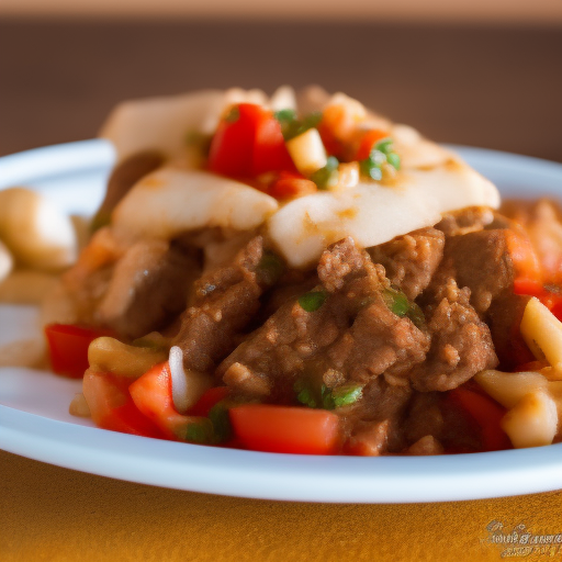 Carne de res en salsa de jengibre y soya