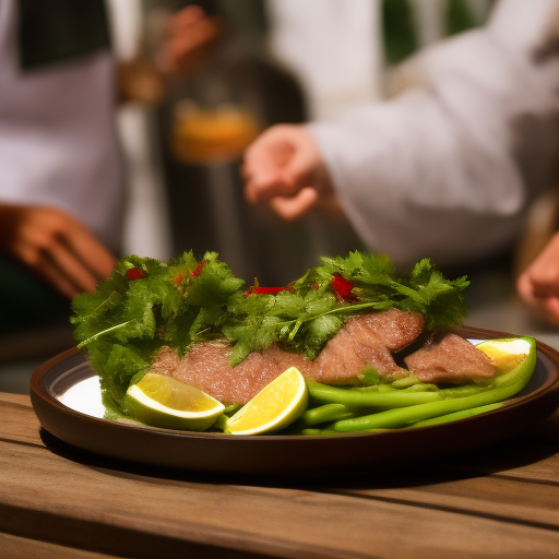 Carne de res a la parrilla con adobo de cilantro y limón