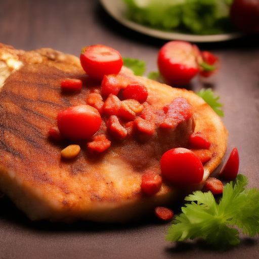 Filete de res con salsa de frutos rojos