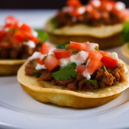 Tostadas de Camarones al Chipotle