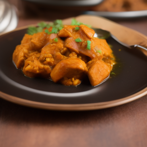 Pollo al Curry con Coco y Arroz Basmati