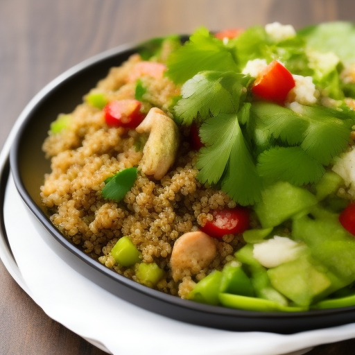 Ensalada de quinoa, pollo y aguacate