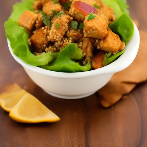 Ensalada de quinoa con pollo y aguacate