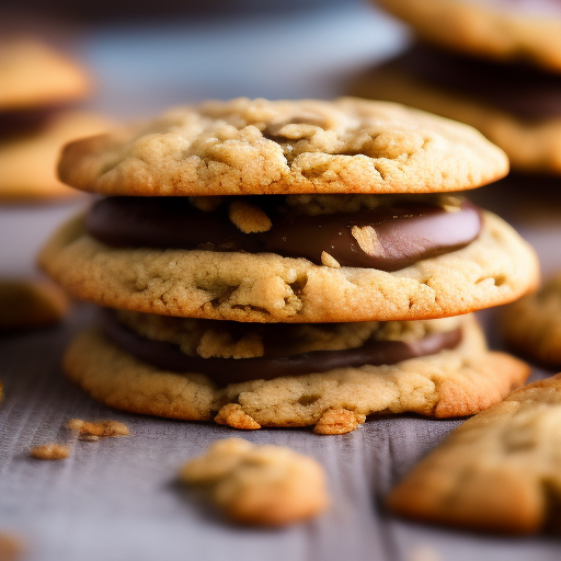 Deliciosas galletas de avena con chispas de chocolate