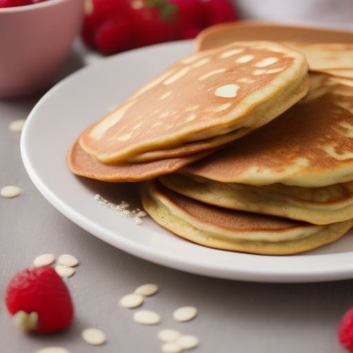 Deliciosos pancakes de avena y plátano