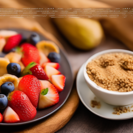 Crepes de avena con frutas y yogur