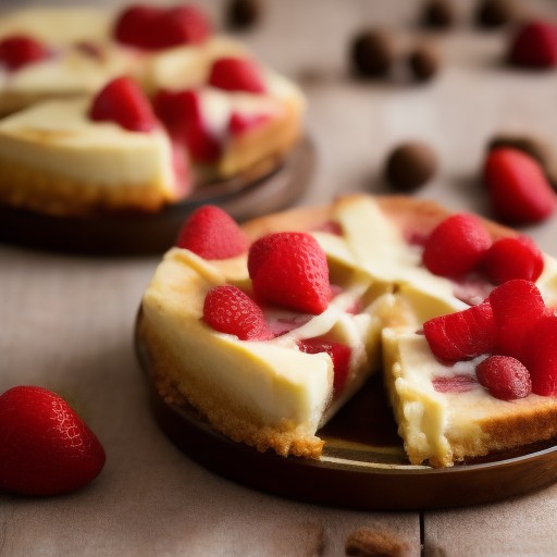 Tarta de queso y frutos rojos sin horno