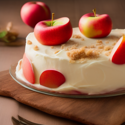 Tarta de Manzana con Caramelo Salado