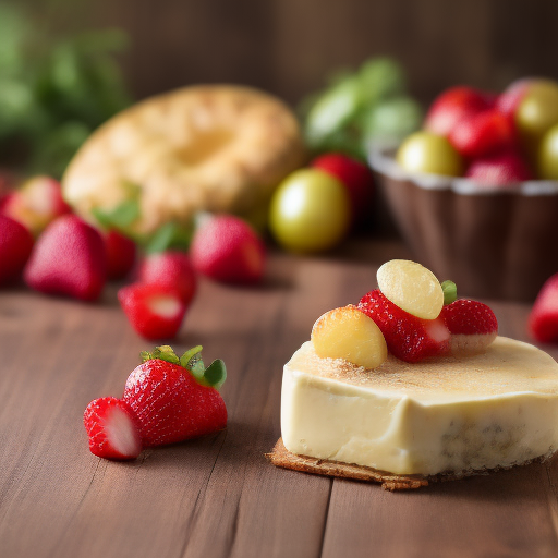 Tarta de queso con frutas de temporada