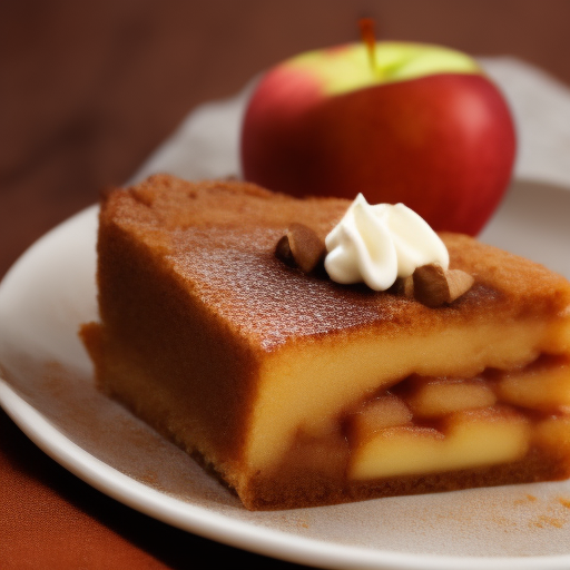 Tarta de manzana y canela