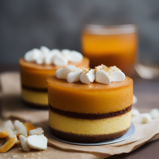 Cheesecake de mango y coco