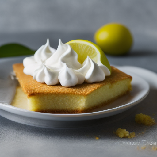 Tarta de crema de limón con merengue