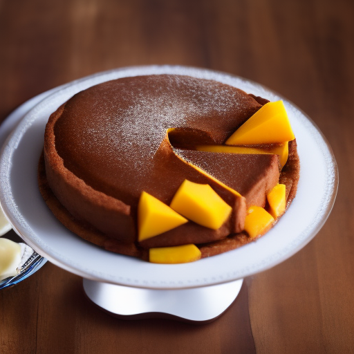 Tarta de Mango y Coco sin horno