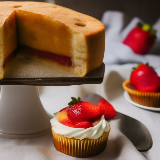 Tarta de queso y fresas