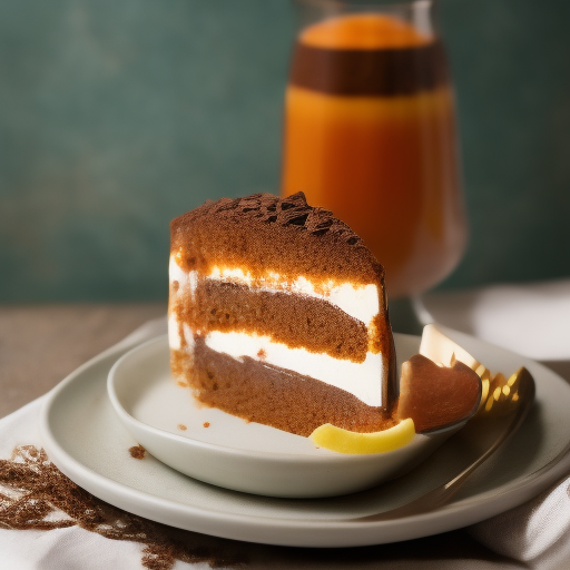 Tarta de chocolate y naranja